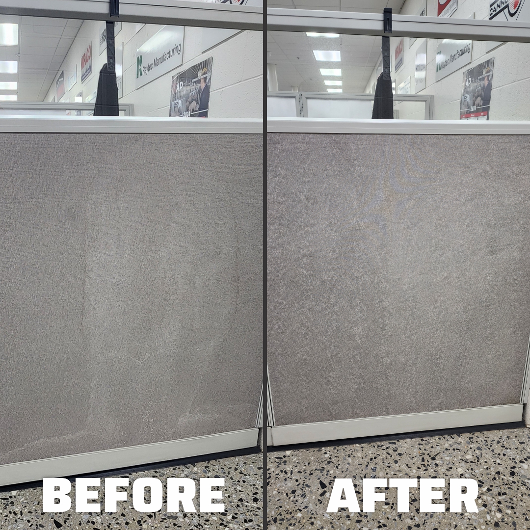 Before and After posts cubicle