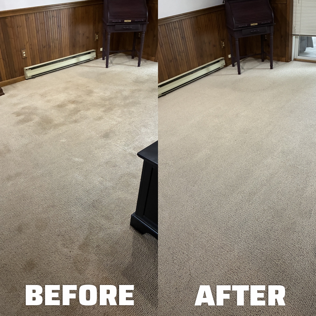 Before and After posts living room